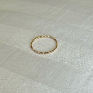 Catbird Twisted Stacker Ring